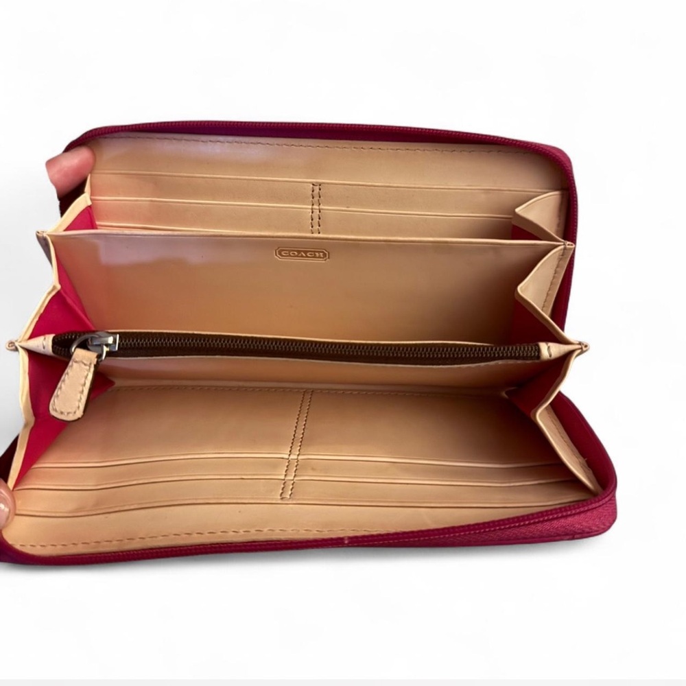 Coach Pink Monogram Wallet - Picture 3 of 3
